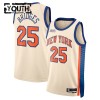 New York Knicks Mikal Bridges Nike 2025-26 City Edition Valkoinen Lasten Pelipaidat Swingman